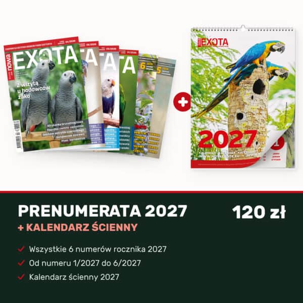Prenumerata Nowa Exota 2027 + kalendarz ścienny 2027
