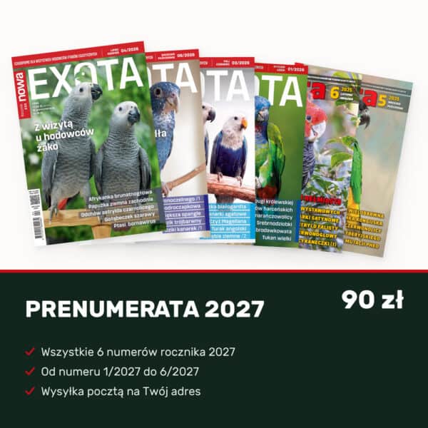 Prenumerata Nowa Exota 2027 (numery 1/2027 - 6/2027)